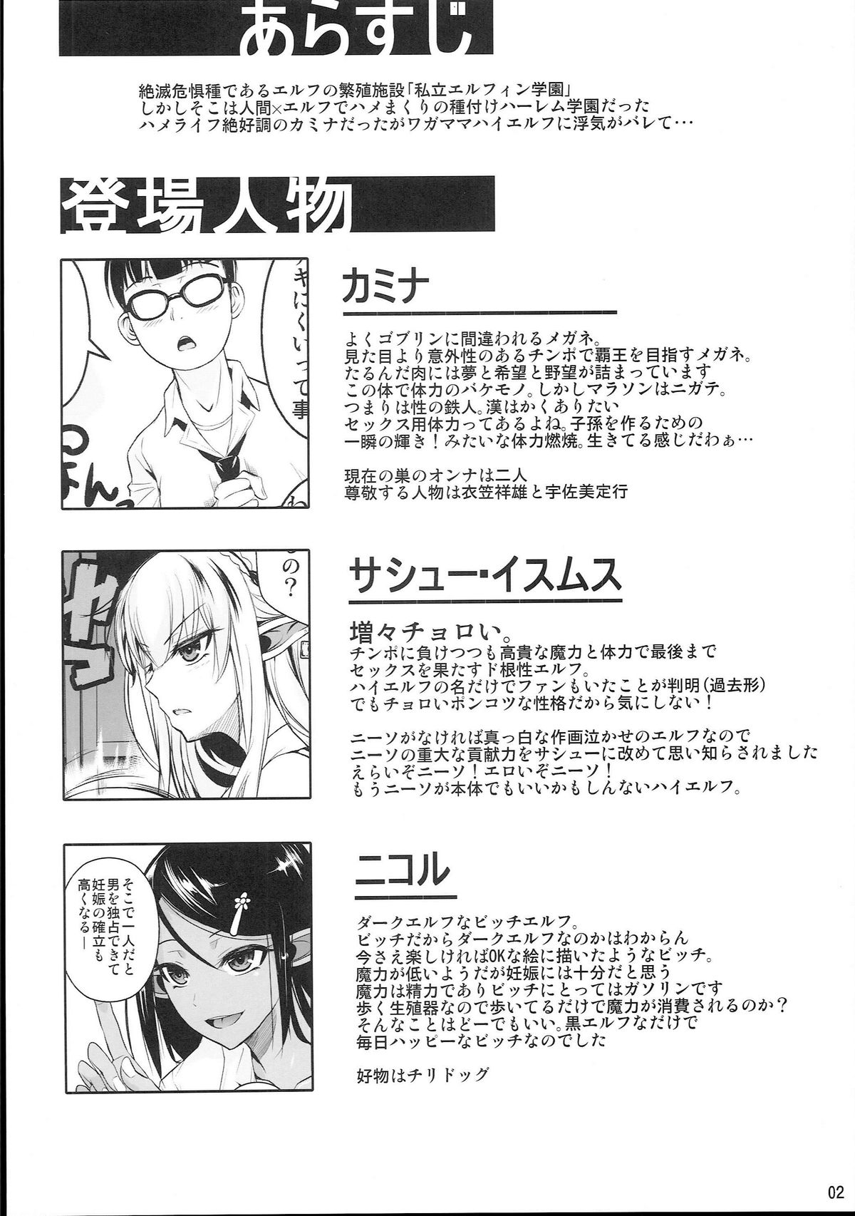 High Elf × High School Shiro × Kuro page 4 full