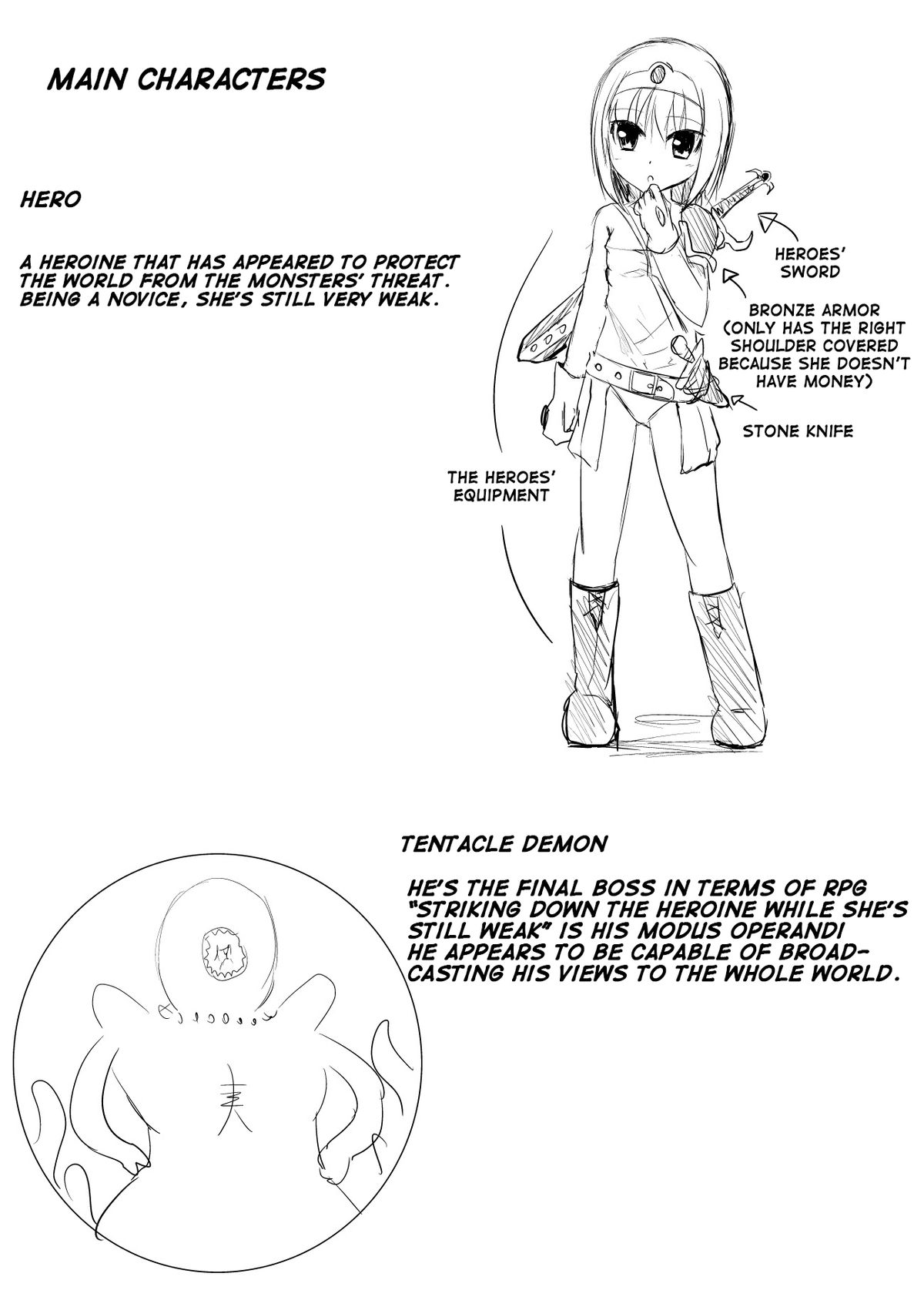 Kakedashi Yuusha VS Shokushu Majin | Novice Hero VS Tentacle Demon page 3 full