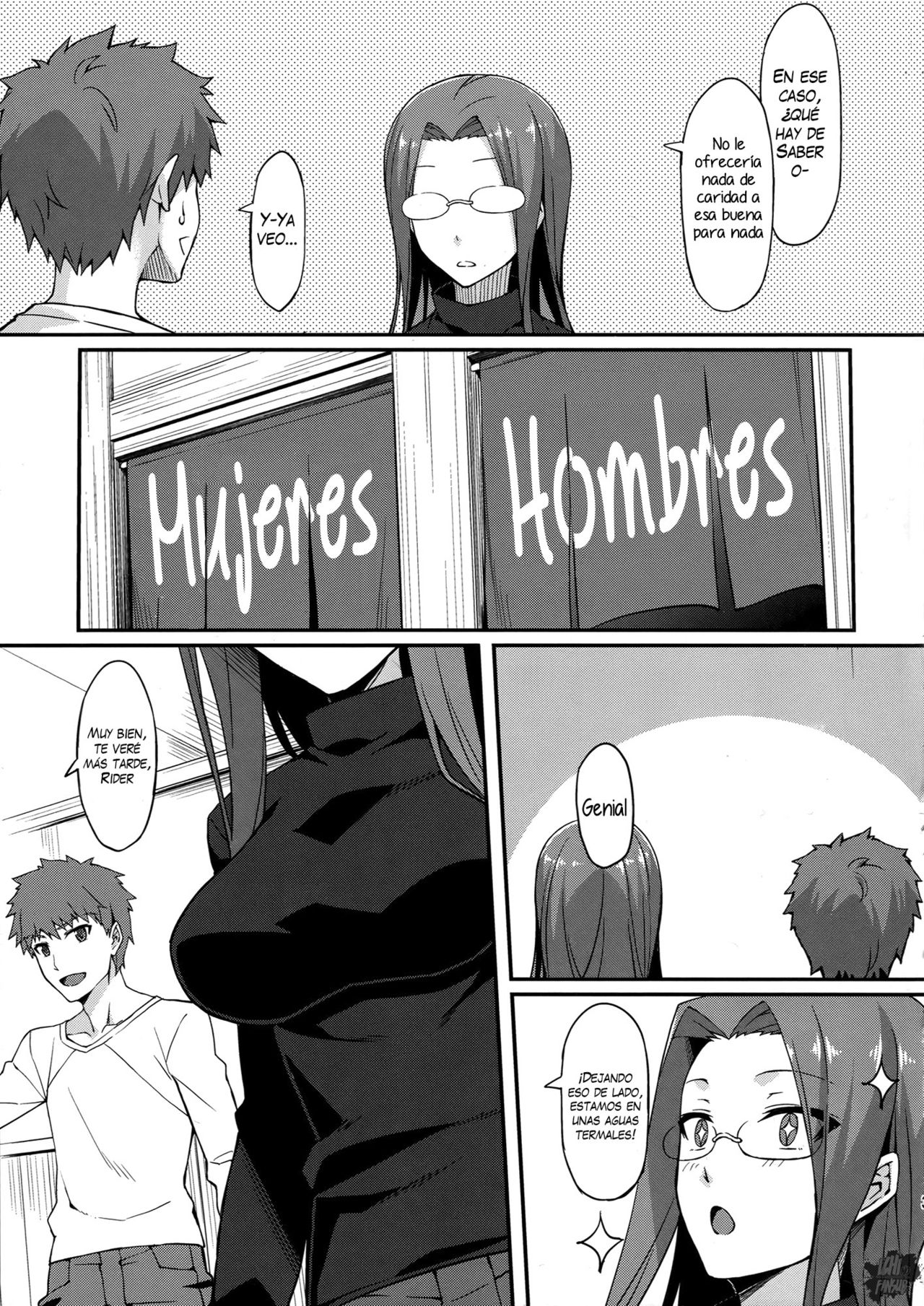 Rider-san to Onsen Yado. | En la Posada de Aguas Termales con Rider page 4 full