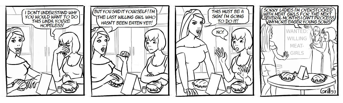 Meat Girls Ch. 3  DANGEROUS DESIRE page 4 full