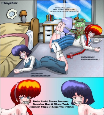 Doujin Akane Tendo & Rancolina Chan encouter Flippy Happy Tree Friends Hentai WTF Troll Pervert Humor School Girls Gore cover