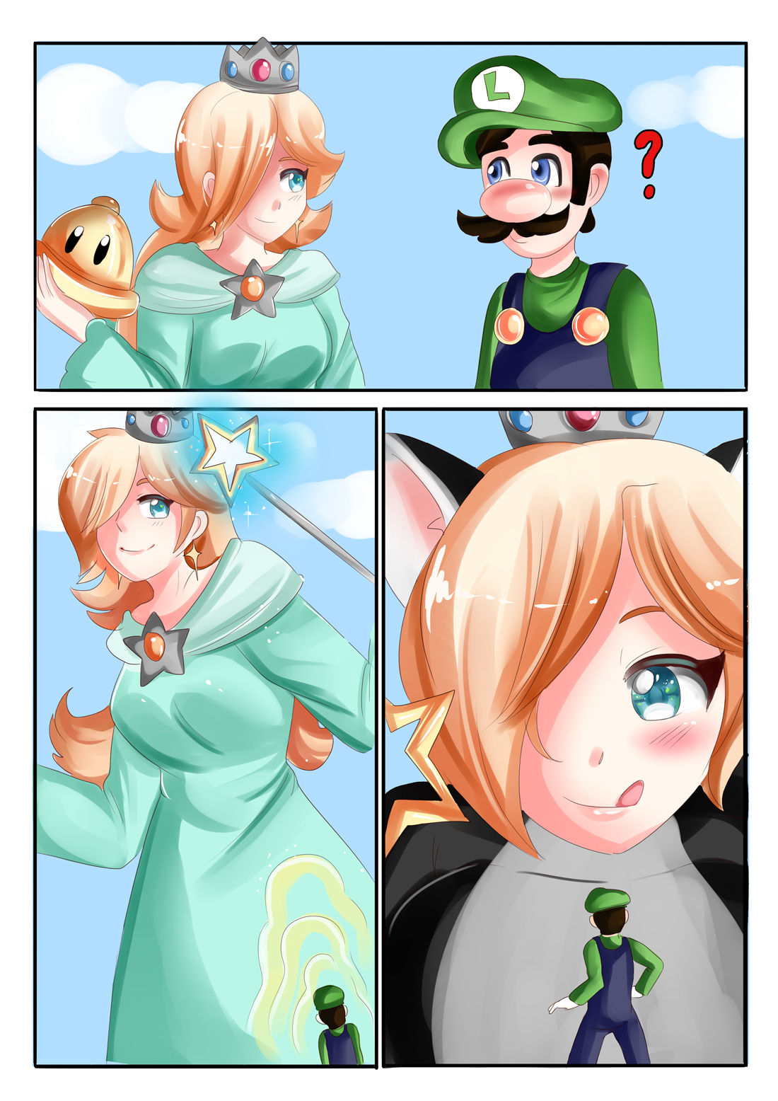 Kitty Rosalina Noms Luigi page 1 full
