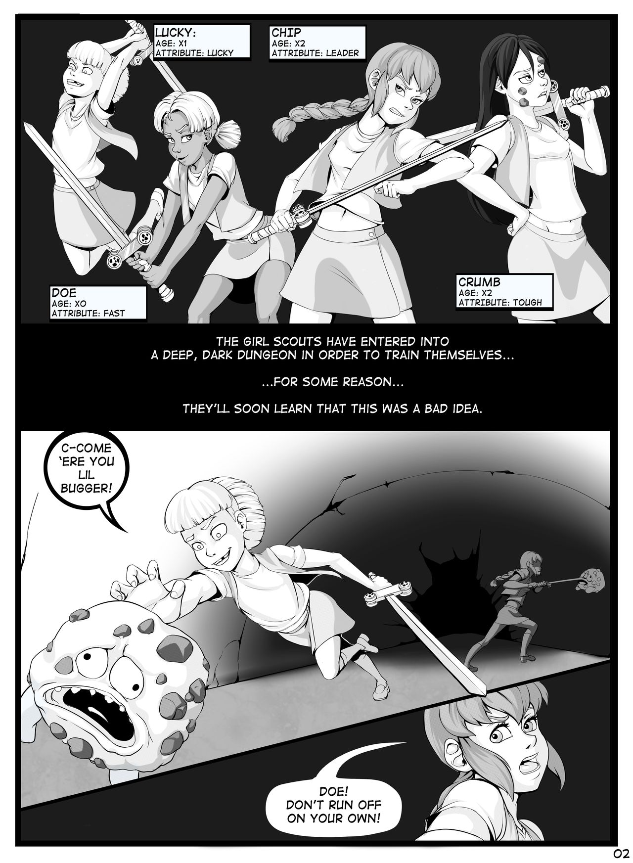 Girl Scouts Don't Belong In Dungeons page 3 full