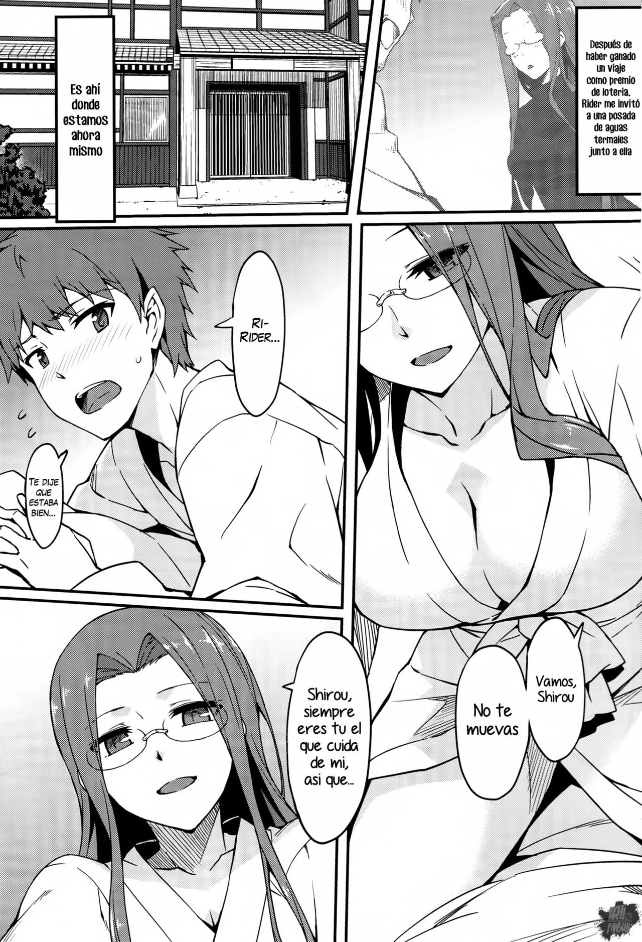 Rider-san to Onsen Yado. Sonogo | En la Posada de Aguas Termales con Rider. Tras Historia page 3 full