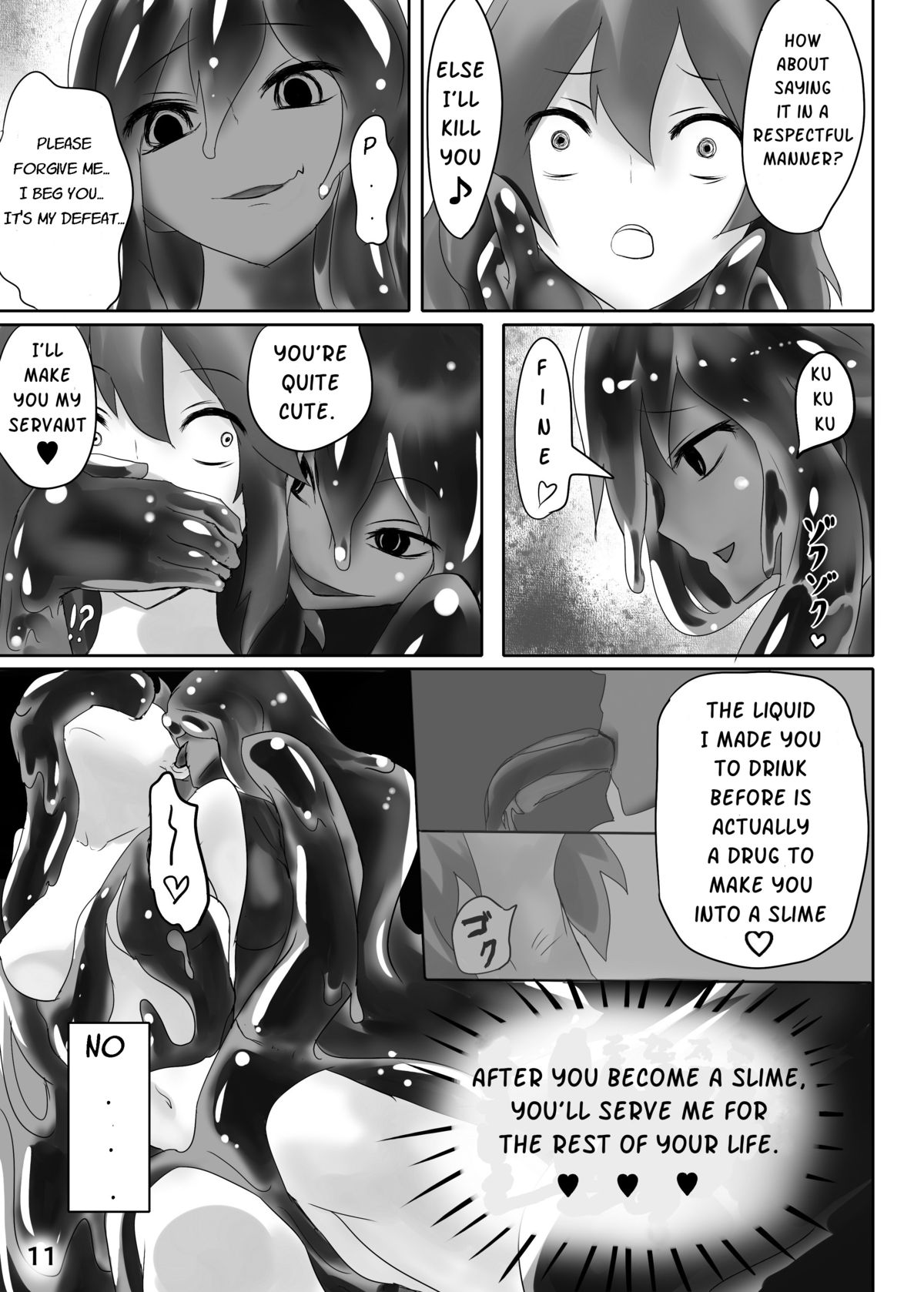 Jingai Lez Rape -Slime Hen- | Jingai Lez Rape -Slime story- page 12 full