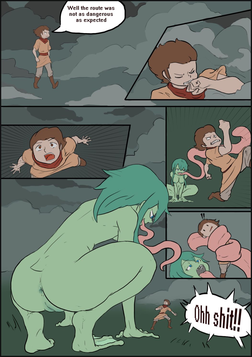Frog- vs Lizardgirl page 1 full