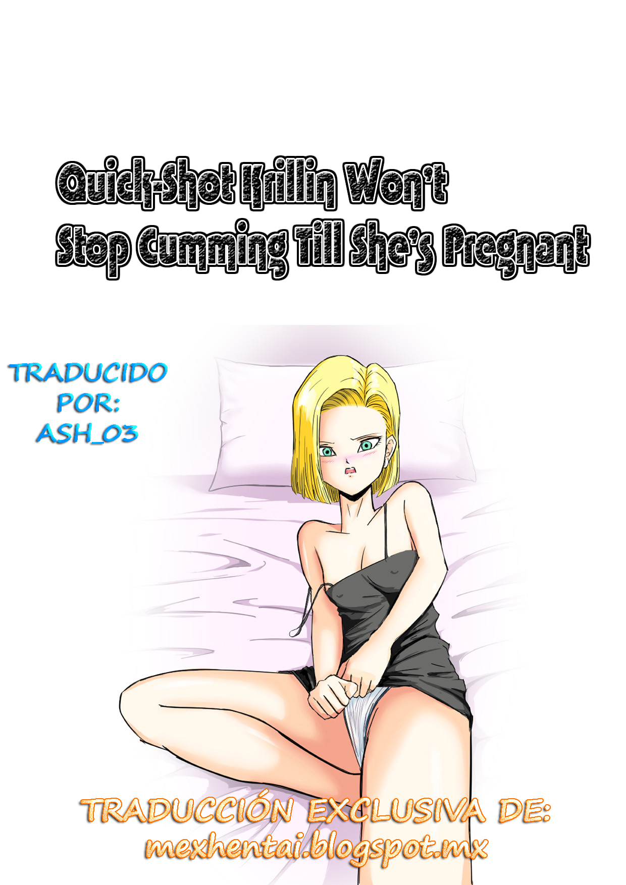 Sourou Krillin Renzoku Shasei Kyousei Ninshin | Quick-Shot Krillin Won't Stop Cumming Till She's Pregnant page 1 full
