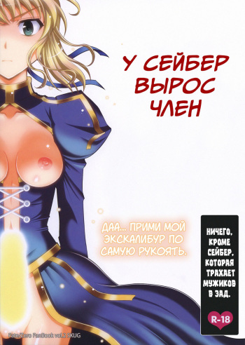 (C82) [SKUG (BUSHI)] Saber ni Chinko ga Haeru Hon | Saber Grew a Dick (Fate/Zero) [Russian] [SLONEEK] cover