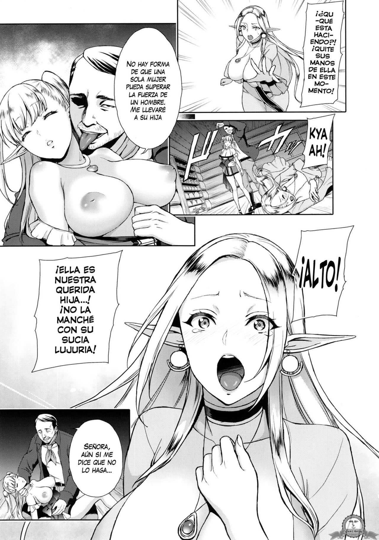 Kaihana - Ochita Elf Tsuma page 9 full