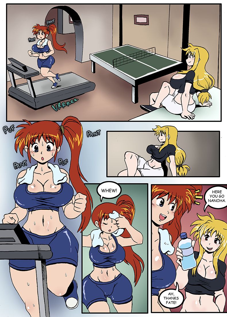 Nanoha and Fate's Workout page 1 full