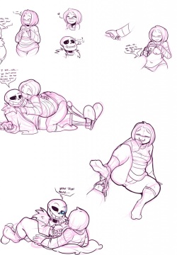 Sans x Frisk x Papyrus
