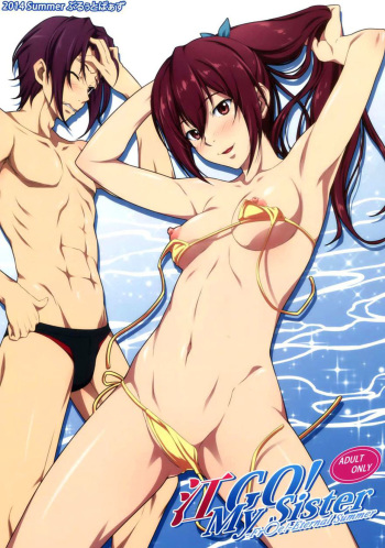 (C86) [Blue Topaz (Kuraki Hiro)] Gou GO! My Sister (Free!) [Russian] [Nik & Leri] cover