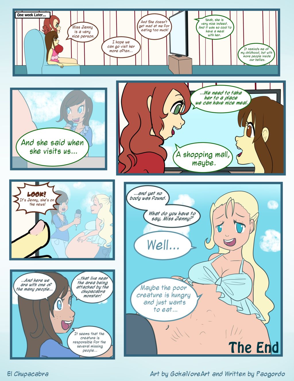 Jill and Samantha in 'El Chupacabra' page 12 full