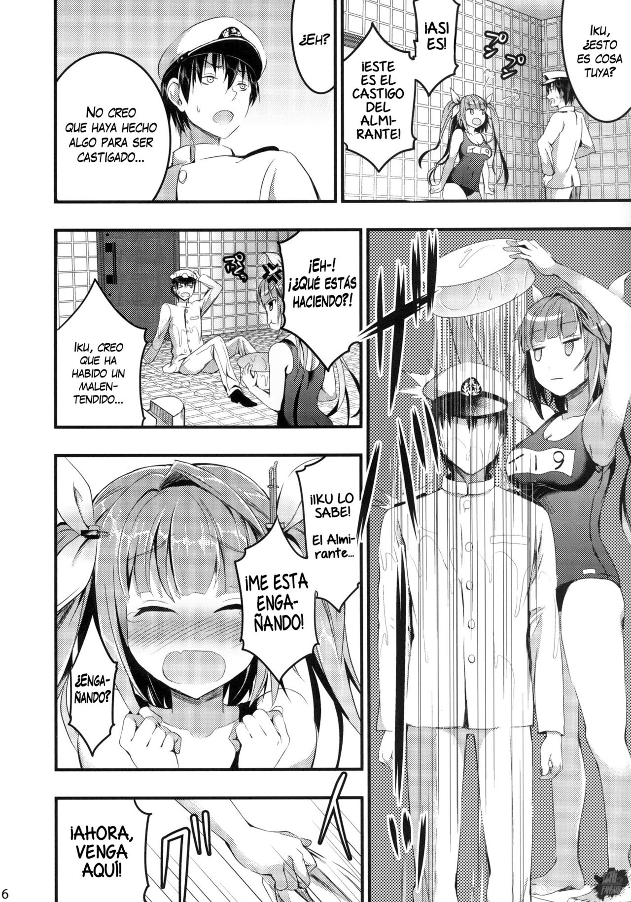 Oshioki! Iku no Nurunuru Soap Time page 4 full