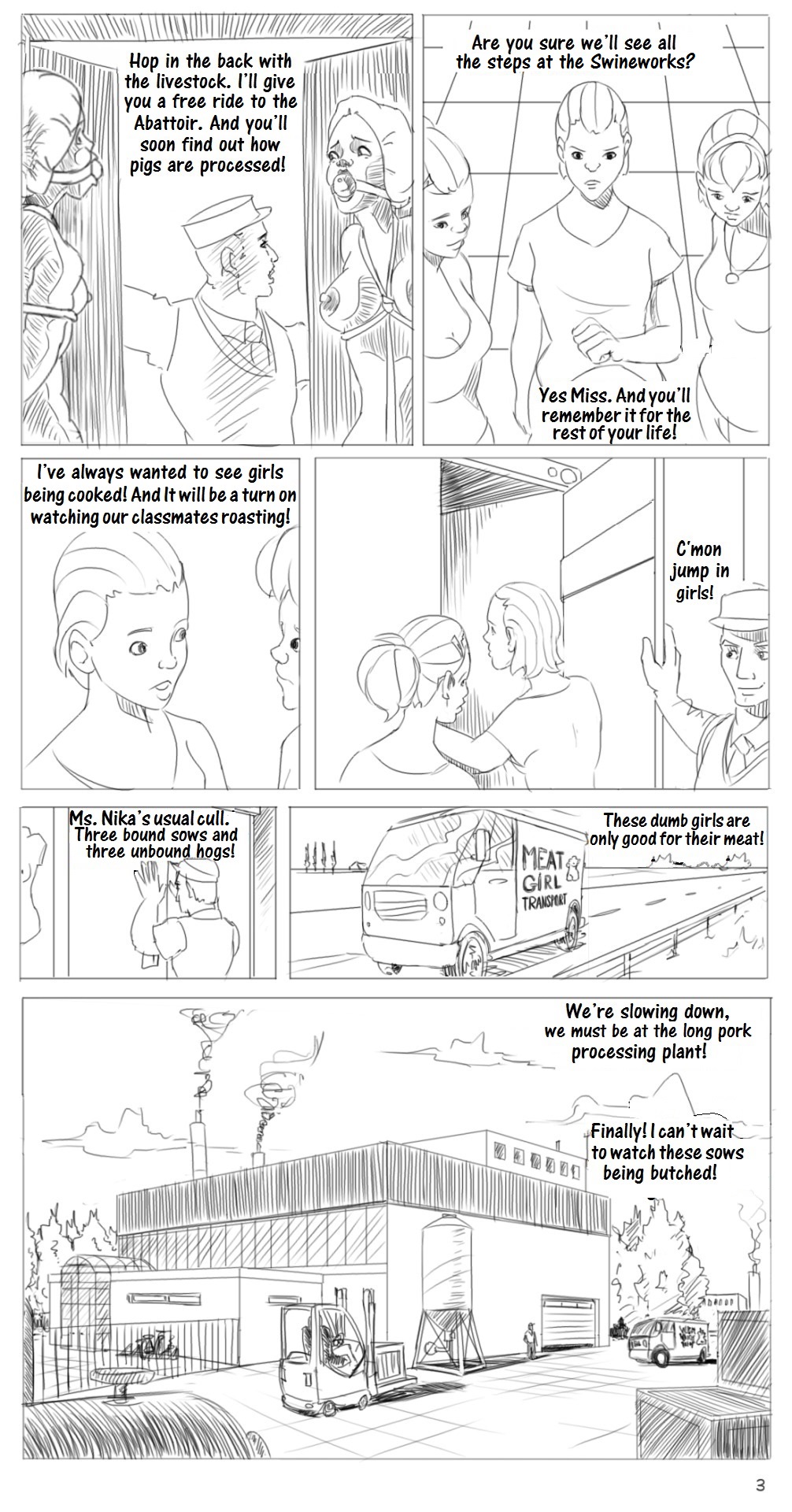 Meat Girls Ch. 2 Premium Gymnasts page 3 full
