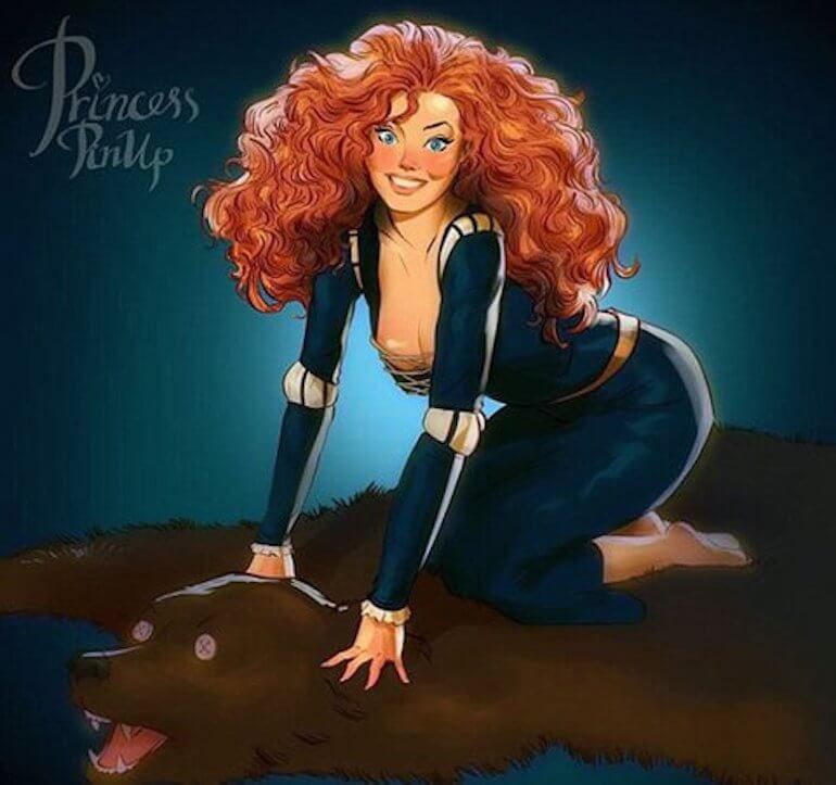 Disney Princess Pin-Up by Andrew Tarusov page 9 full