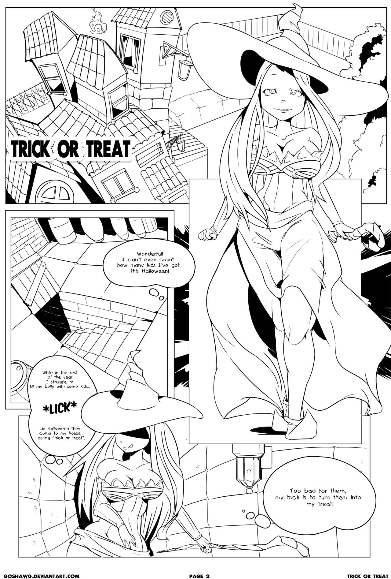 The Witch in 'Trick or Treat' page 1 full