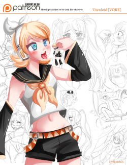 Vocaloid sketch pack