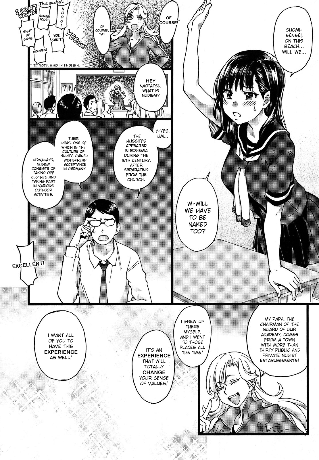Nudist Beach ni Syuugaku Ryokoude!! Ch. 1-9 page 6 full