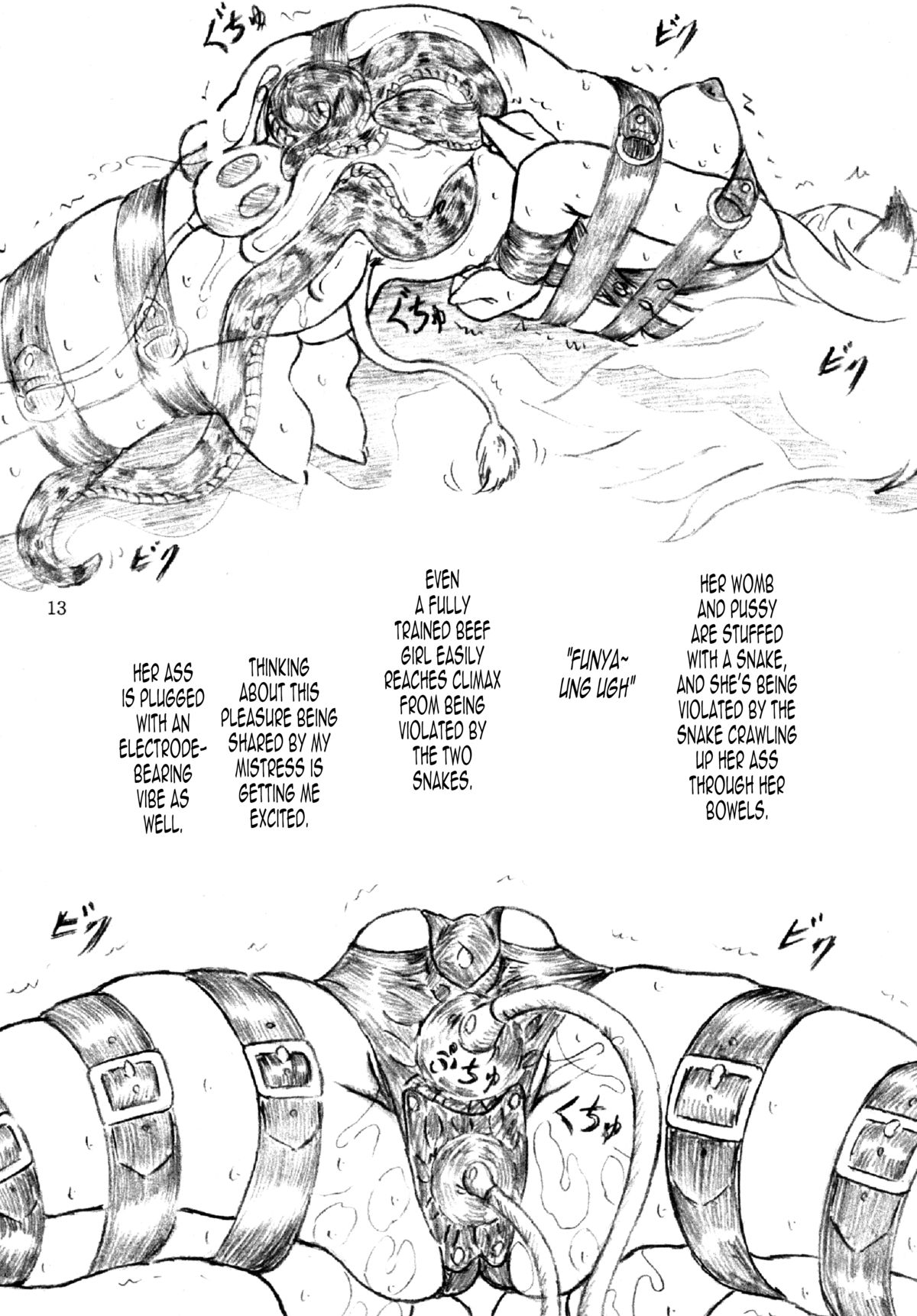 Gyuuniku Shoujo to Esagakari to Ojou-sama | Beef Girls and the Feed Supervisor and the Young Lady page 12 full