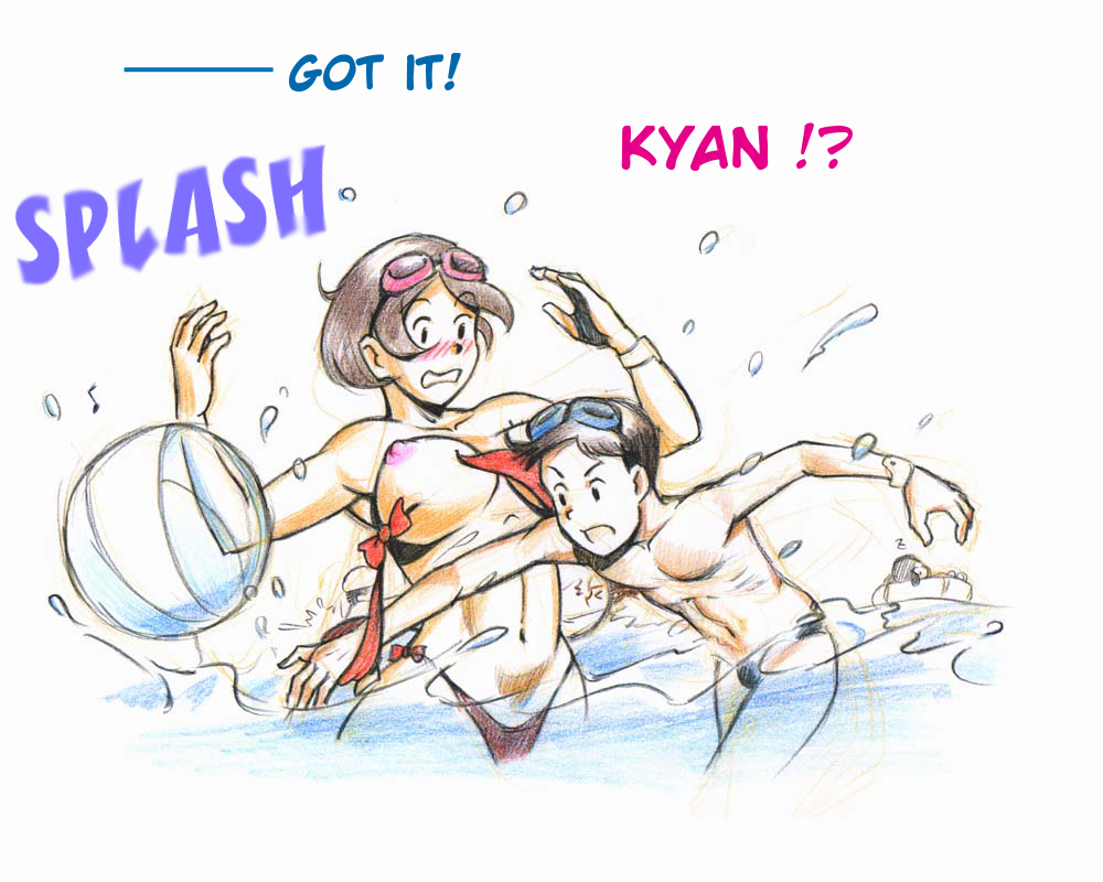 Mama Shot-ime - Manatsu no Pool Hen | Midsummer at the Pool page 9 full