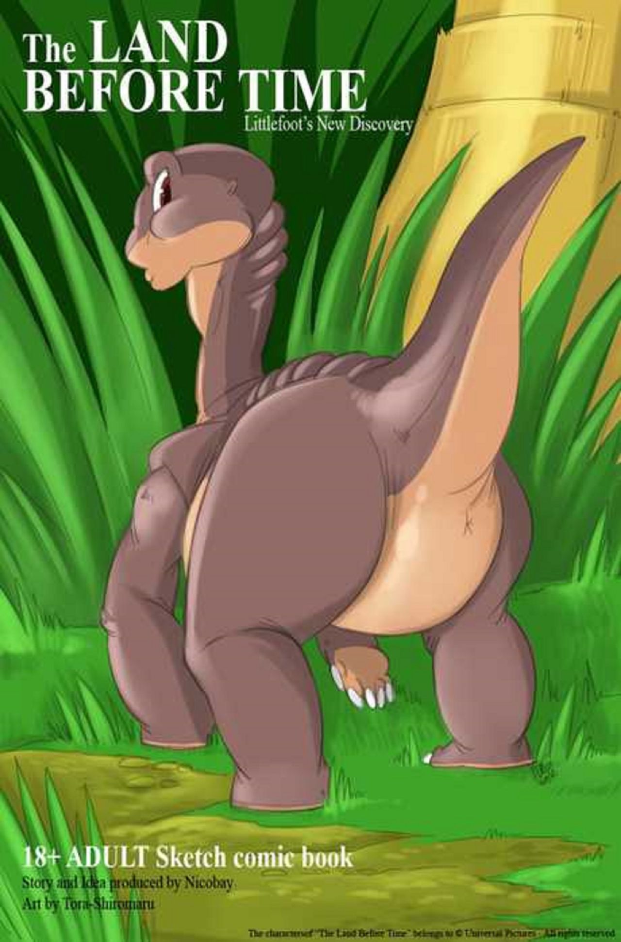 Littlefoot new discovery Colored page 1 full