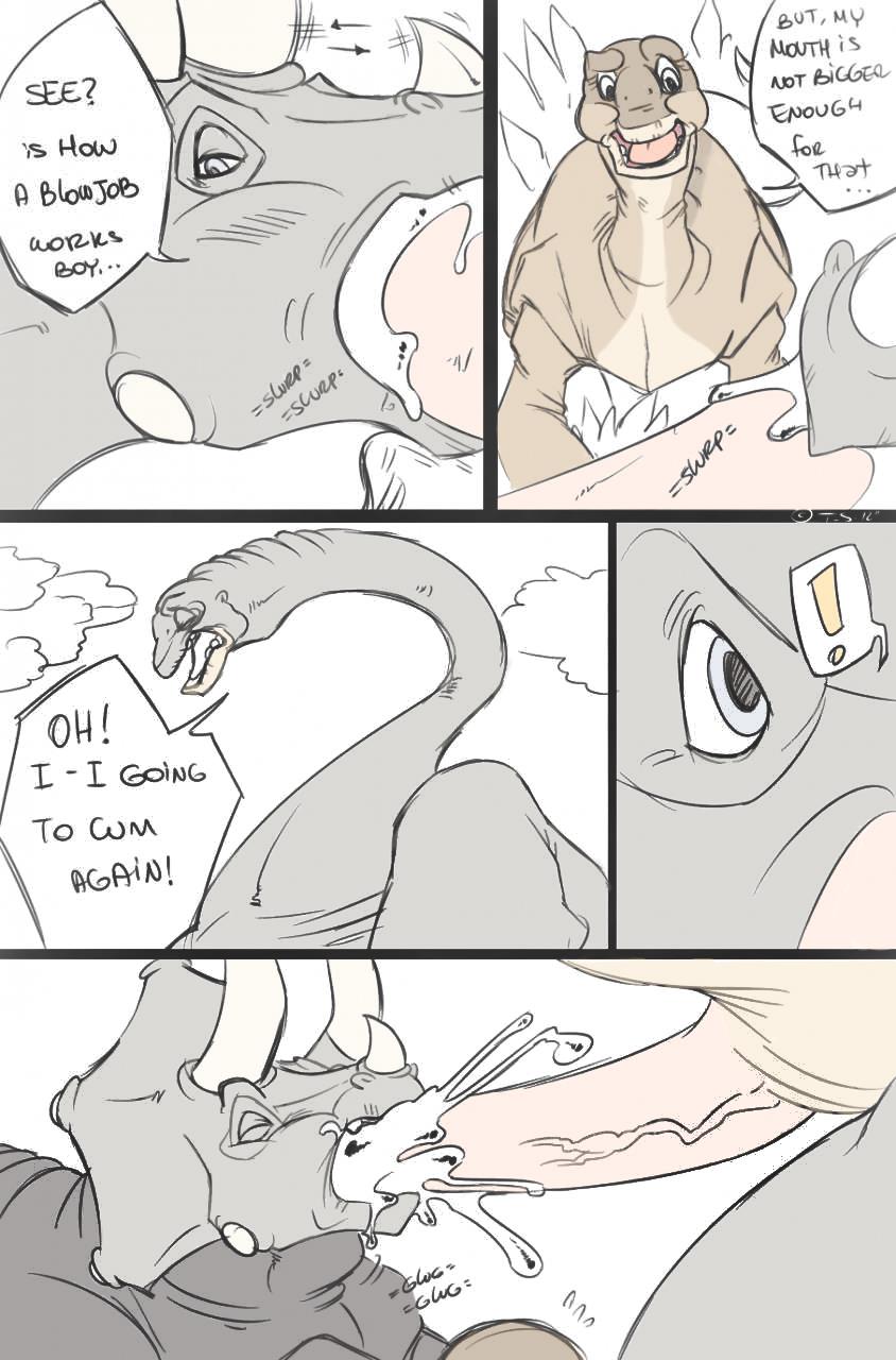 Littlefoot new discovery Colored page 6 full