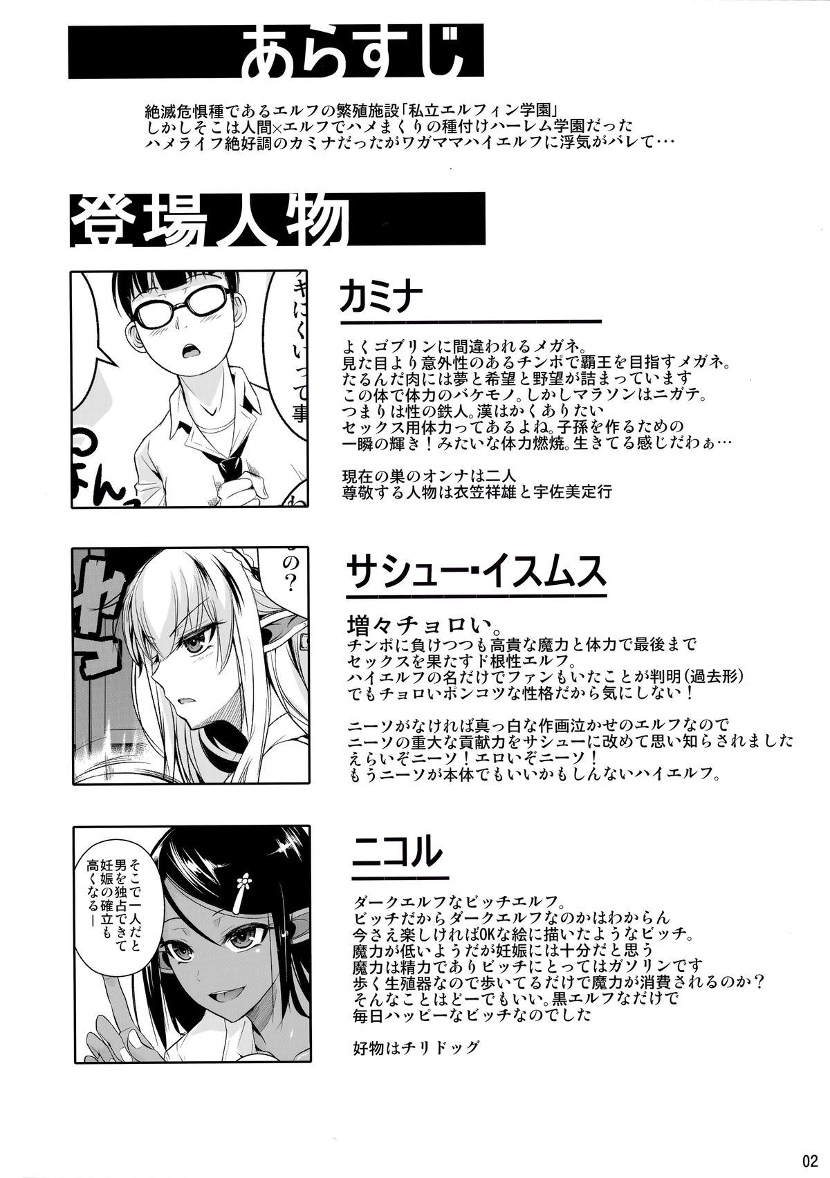 High Elf × High School Shiro × Kuro page 3 full