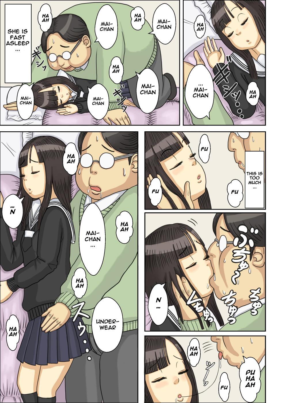 Nemuraseta JK Tsureko ni, Nettori Sumata Bukkake Nakadashi page 10 full