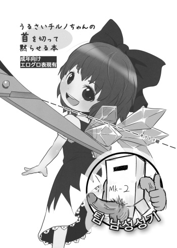 (C82) [02 (Harasaki)] Urusai Cirno-chan no Kubi o kitte Damaraseru Hon (Touhou Project) [Korean] [팀 남성성기] cover
