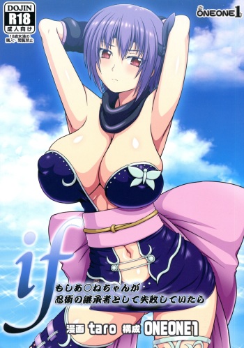(C88) [ONEONE1 (taro)] if -Moshi Ayane-chan ga Ninjutsu no Keishousha Toshite Shippai Shiteitara (Dead or Alive) cover