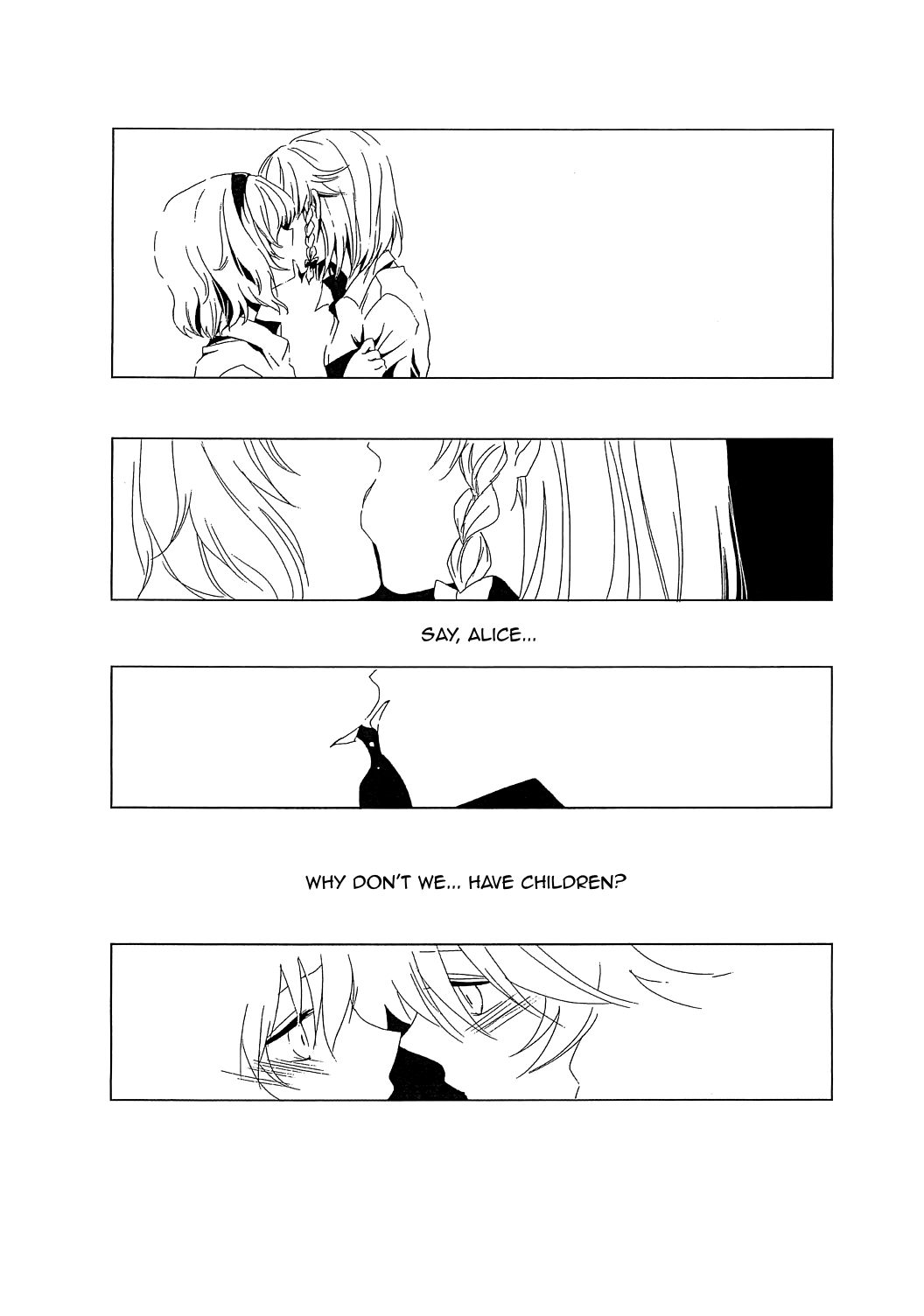 Sakuya to Alice de Futanari! Dakedo Honban Nashi! ...Sonna Aho na Naiyou desu. page 3 full