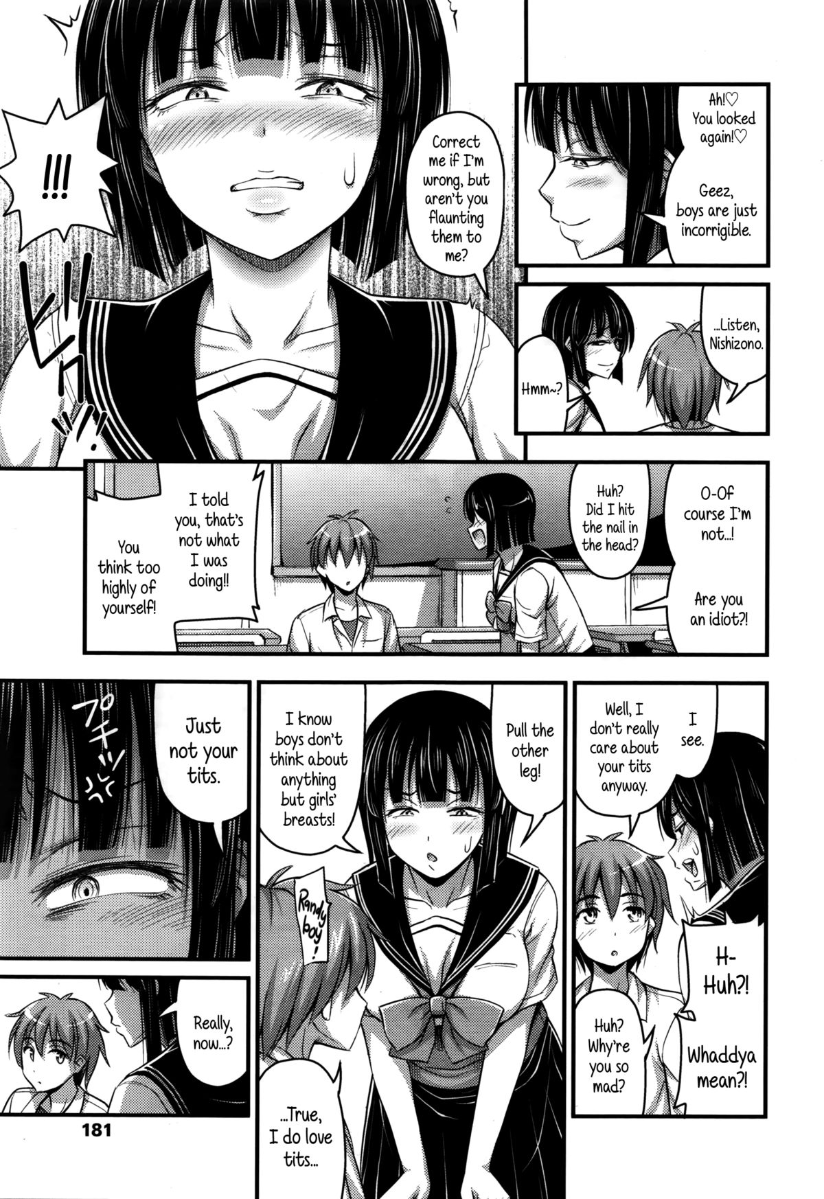 Nishizono-san wa Kyonyuu ga Torie | Nishizono-san's Only Good For Her Tits page 3 full