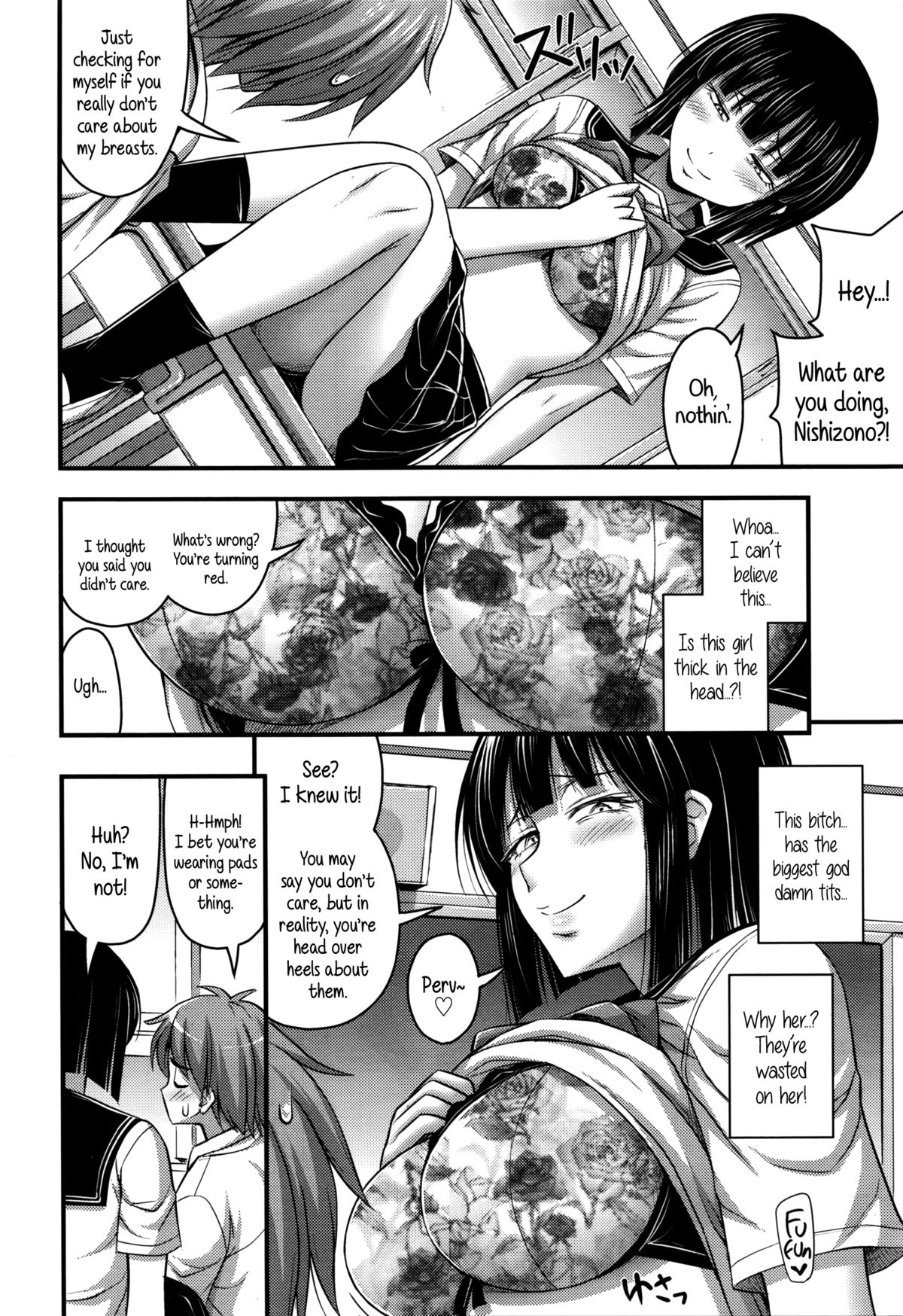Nishizono-san wa Kyonyuu ga Torie | Nishizono-san's Only Good For Her Tits page 4 full