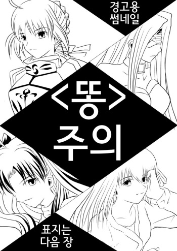 (SC42) [Akai Hitomi to Aoi Tsuki (Uranfu)] Haisetsu Kakeru x 4 (Fate/Stay Night) [Korean] cover