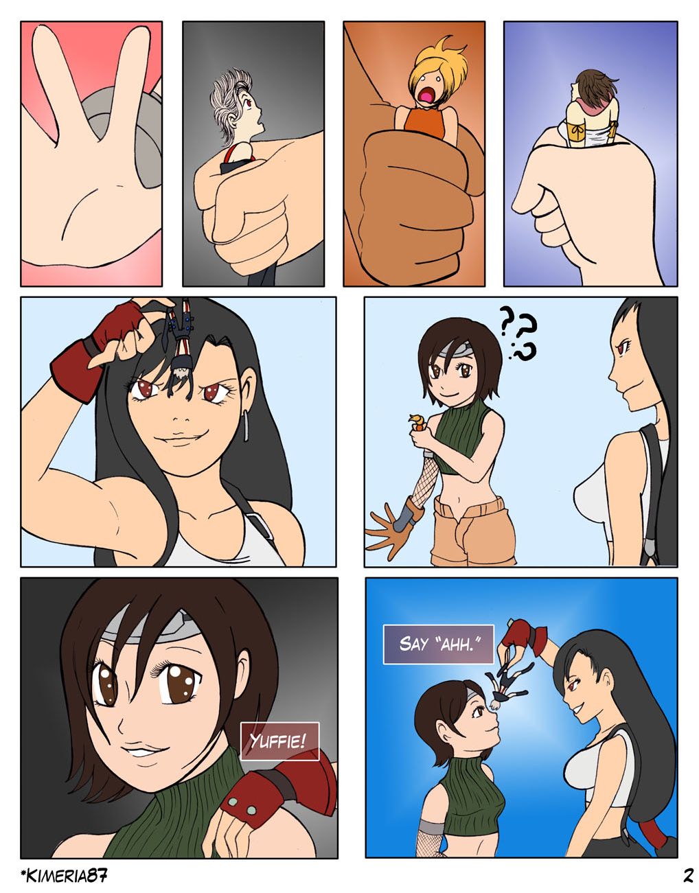 Full vore comic FF7 girls crash a party page 2 full