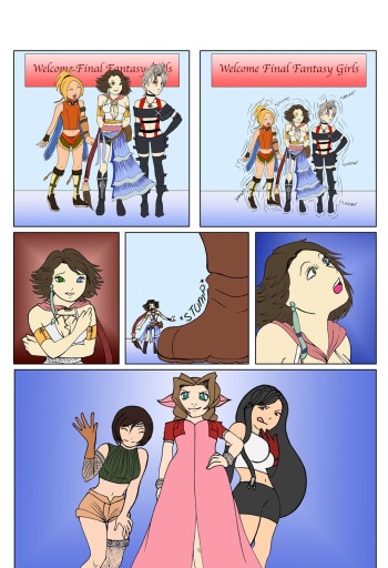 [Kimeria87] Full vore comic FF7 girls crash a party cover