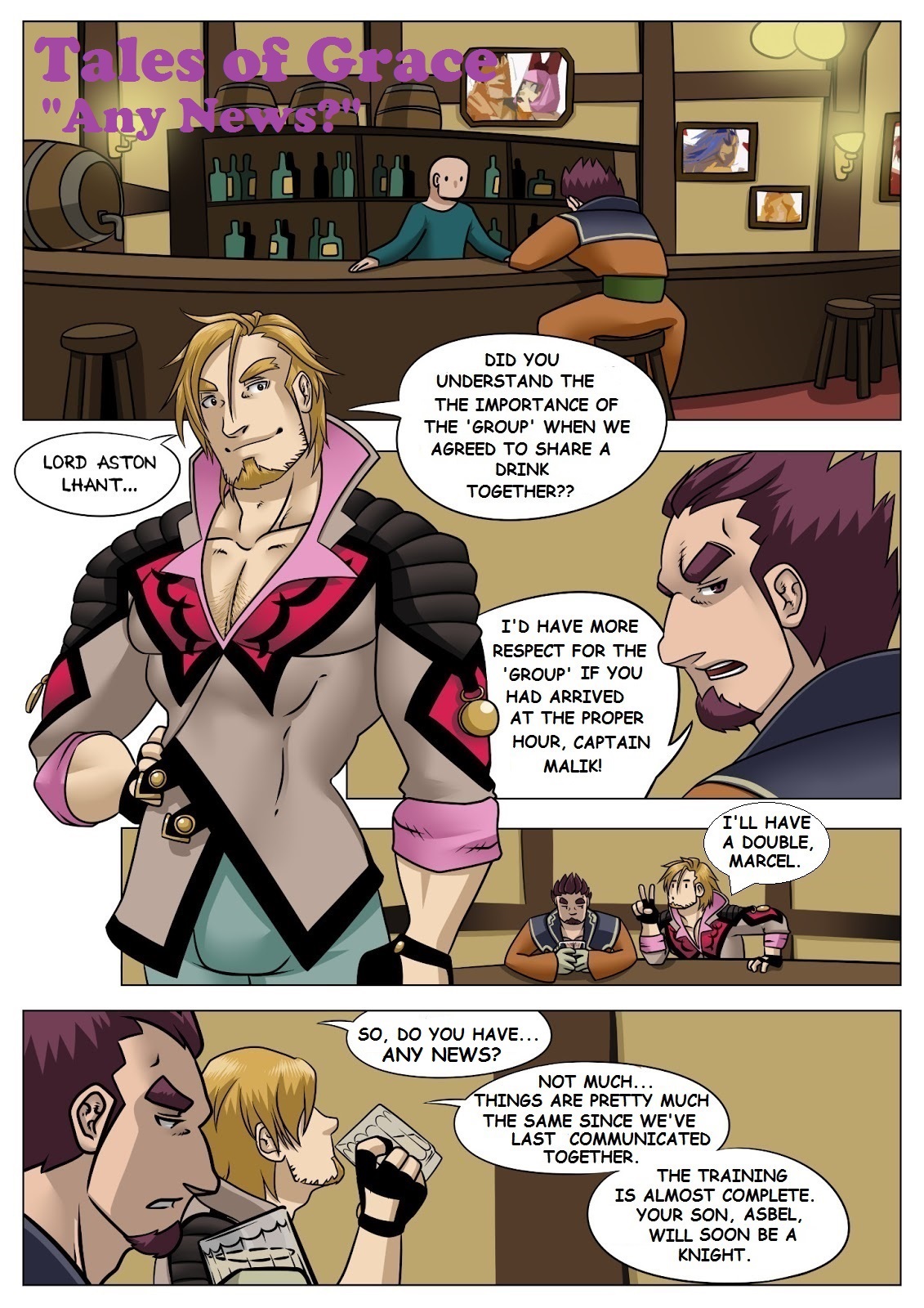 Tales of Grace - 'Any News?' page 1 full