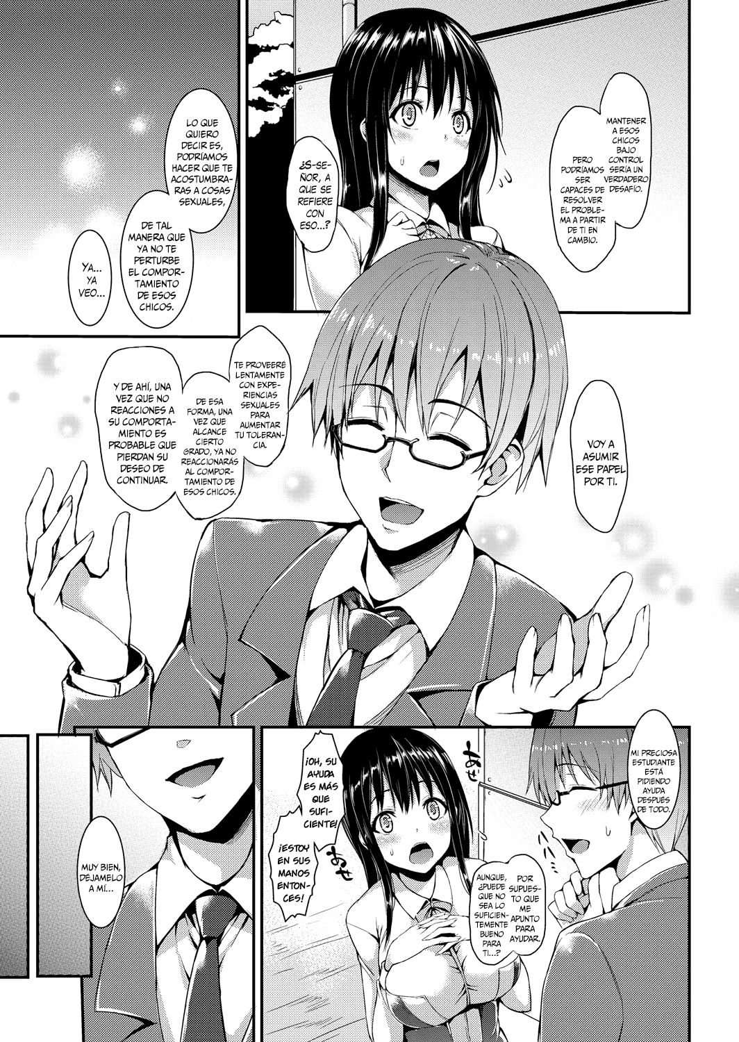 Kinyoku-bu ~Onna Seito-tachi ni Choukyou Seikyouiku Jisshuu~ | Abstinence Club ~A Practical Sex Education for Female Students~ Ch. 1 page 3 full