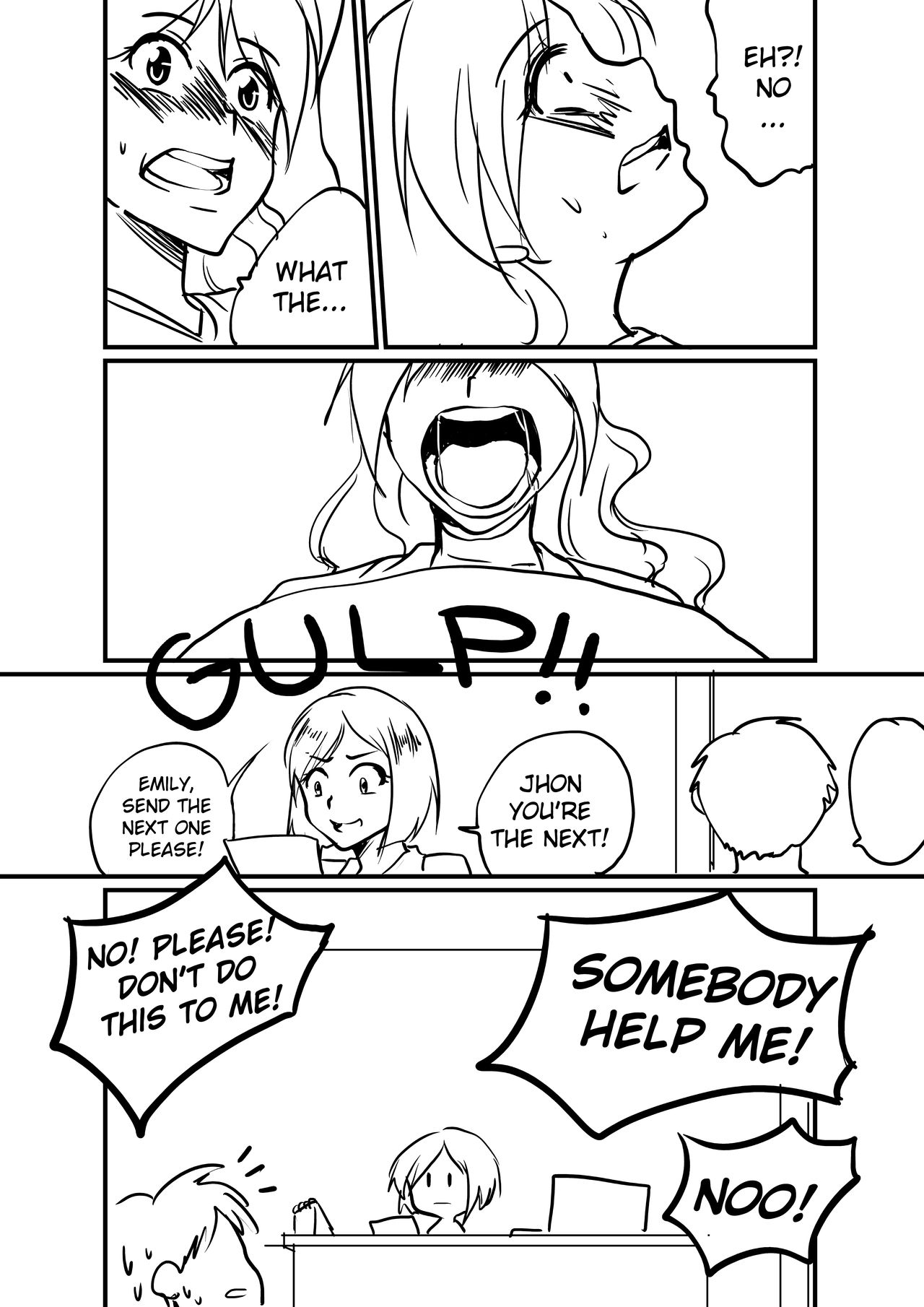 Gabi and Emily in 'Fun in the dentist' page 6 full
