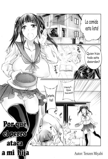 [Tenzen Miyabi] Musume ga Wan-chan to Ecchi Shita Riyuu | Por qué el perro ataca a mi hija (BUSTER COMIC 2015-07) [Spanish] cover