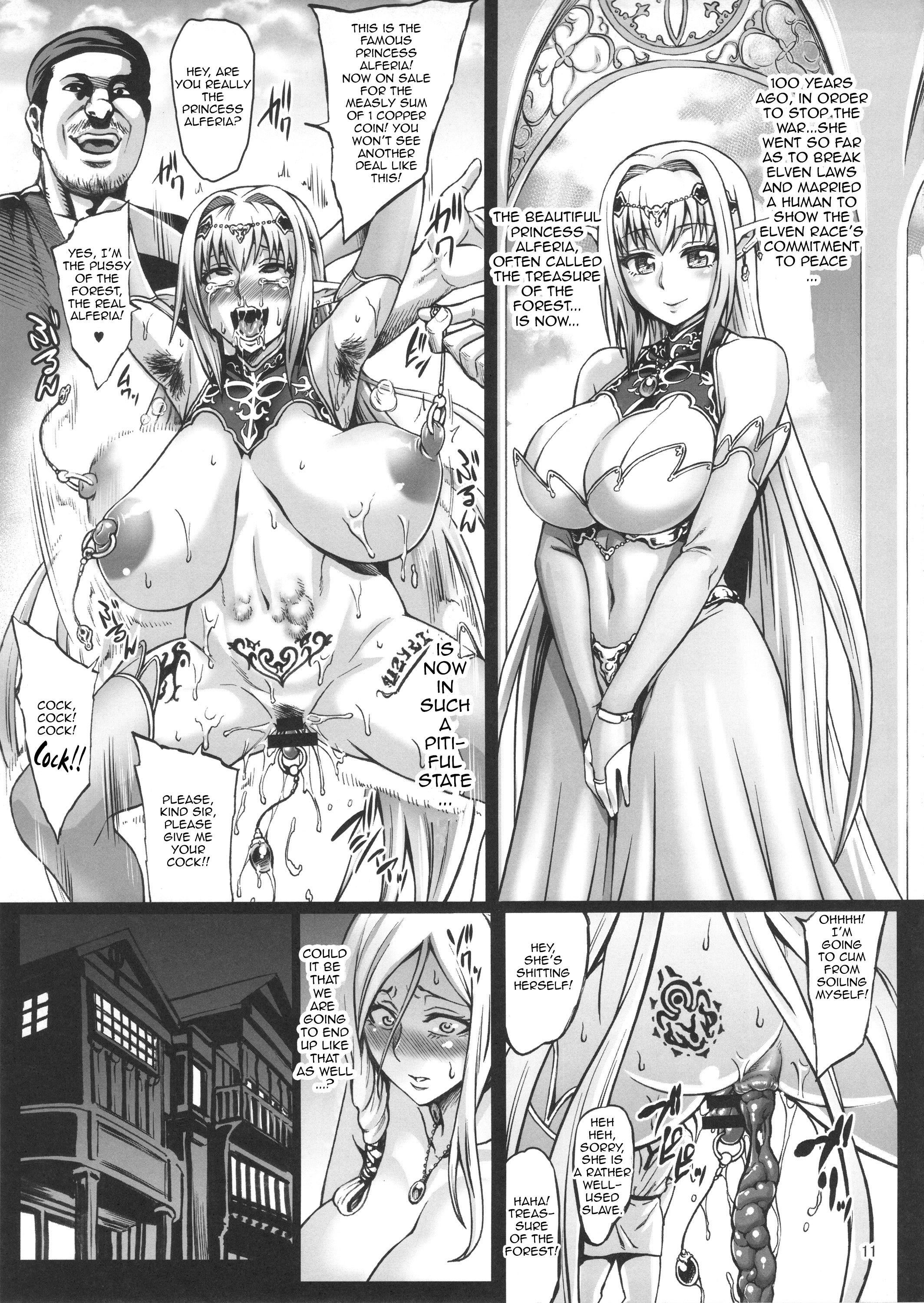 Houjou no Reizoku Elf | Fertile Slave Elves page 12 full