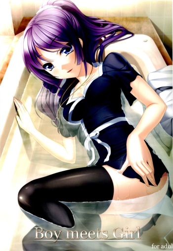 (COMIC1☆4) [Kirintei (Kirin Kakeru)] Boy meets Girl (Bakemonogatari) [Russian] [Nightwarden13] cover