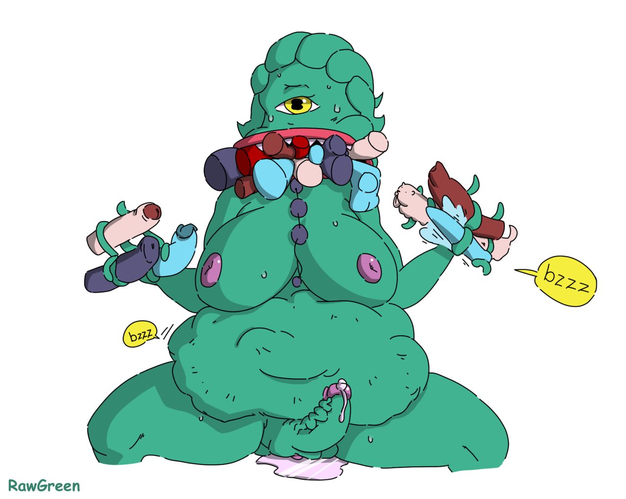NeonRawGreen Colored Illustrations set 0 page 12 full
