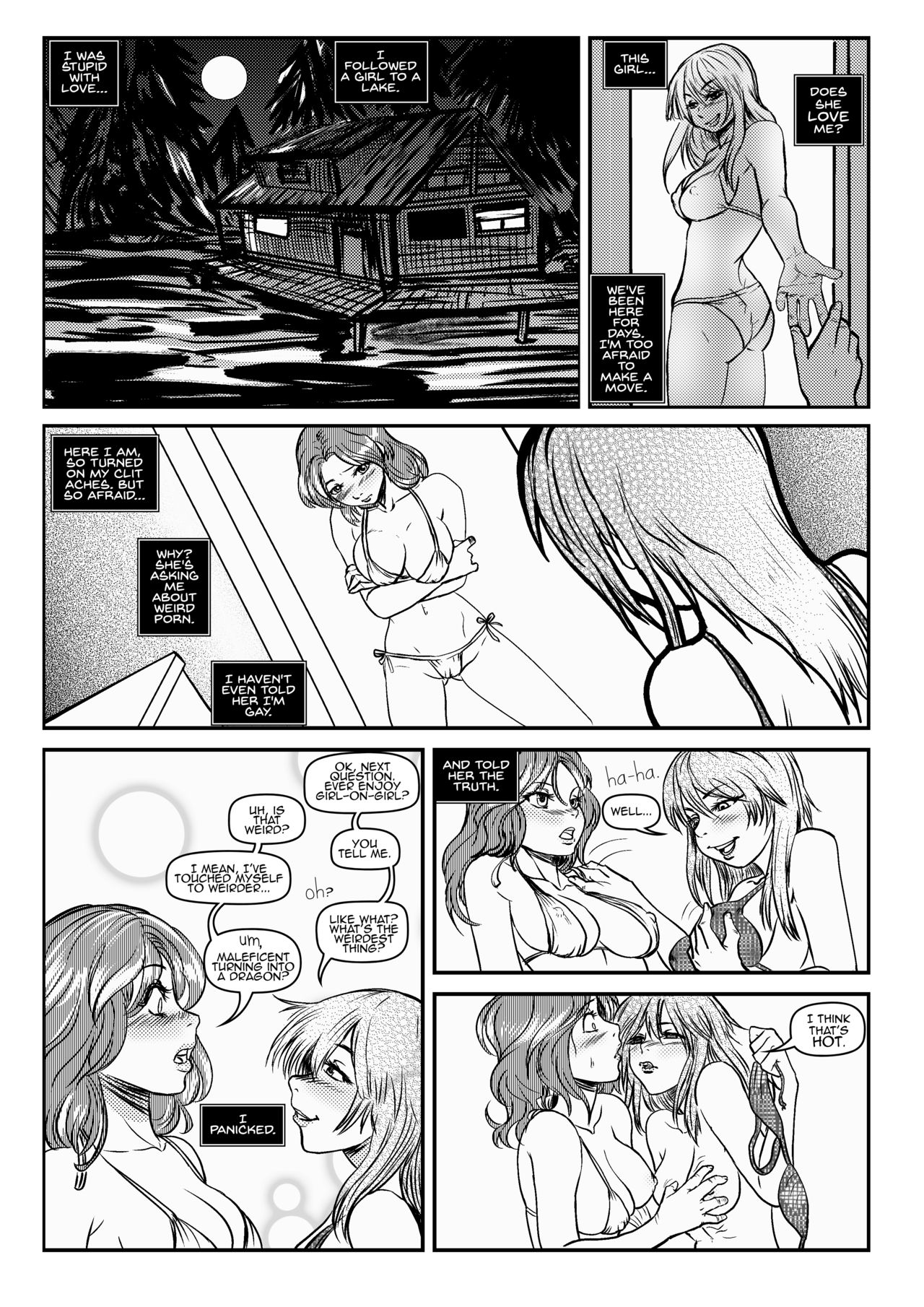 Caitlin's Cabin Kiss page 1 full
