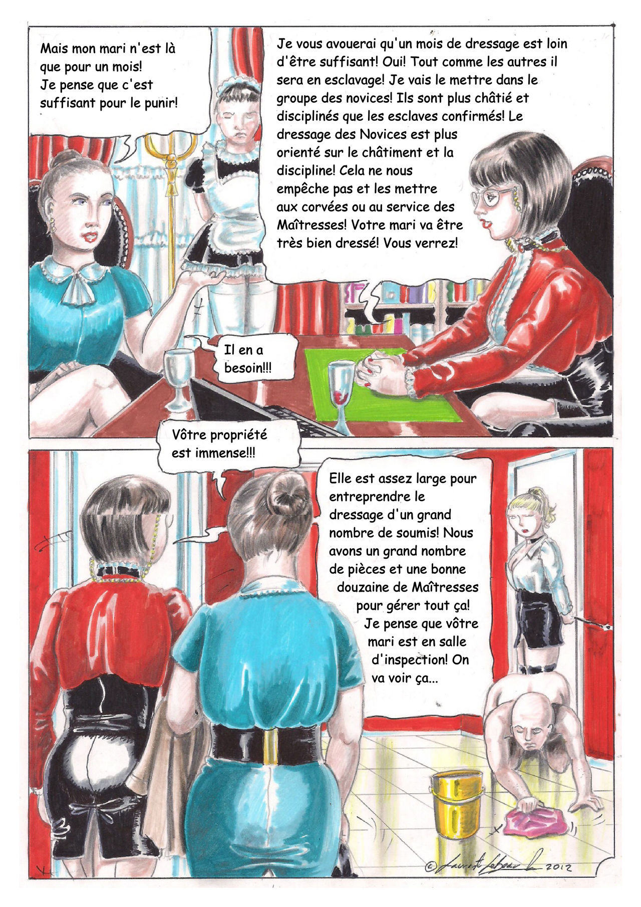 The Red Castle  Femdom comic page 2 full