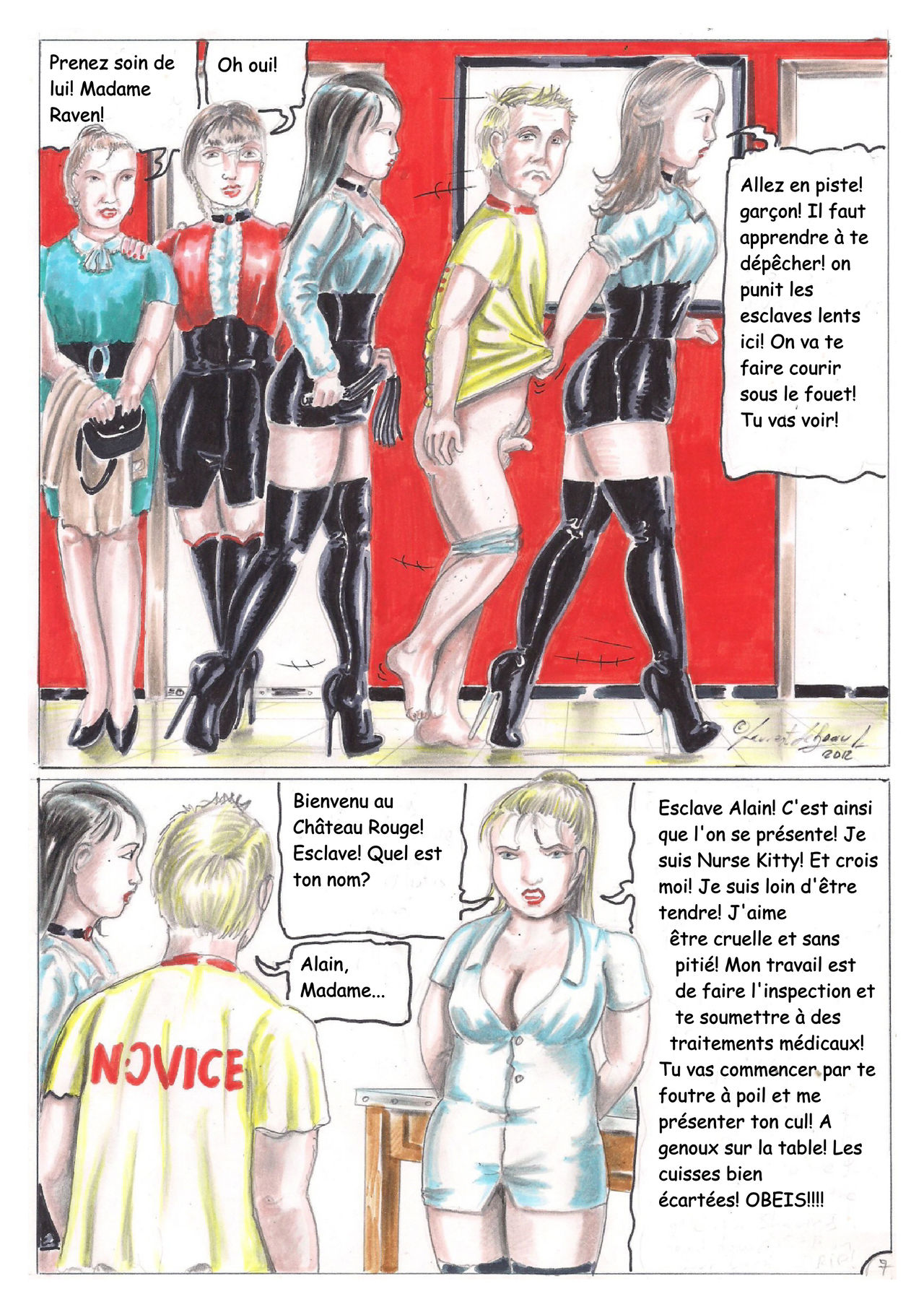 The Red Castle  Femdom comic page 7 full