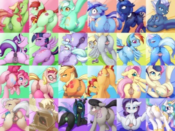 [FearingFun] Pastel Pony Ponut, Plot, and Pussy (My Little Pony: Friendship is Magic) cover