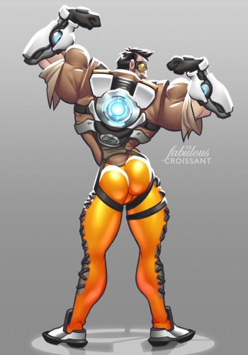 [The Fabulous Croissant] Tracer Butt shot (Overwatch) cover