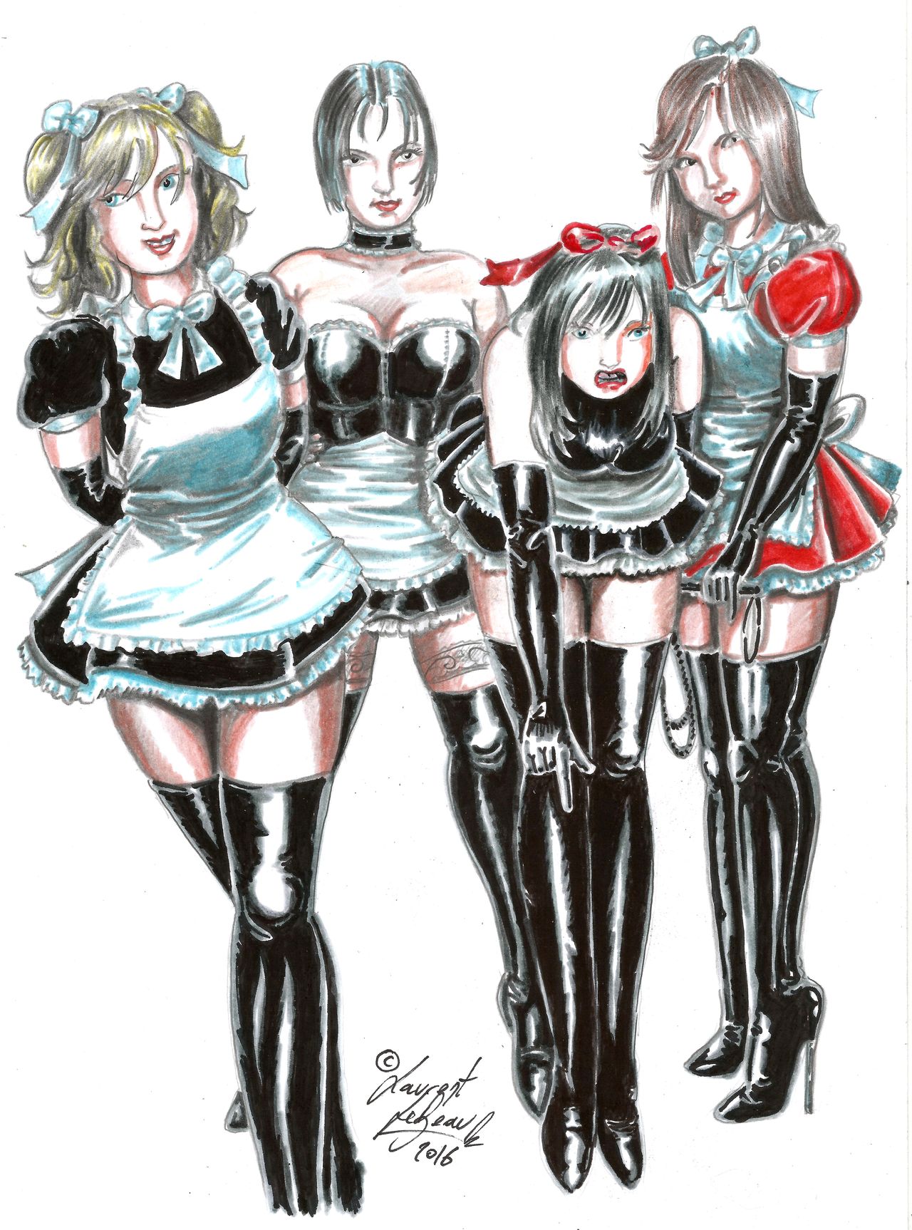 Best of Laurent Lebeau FemDom BDSM illustrations page 5 full